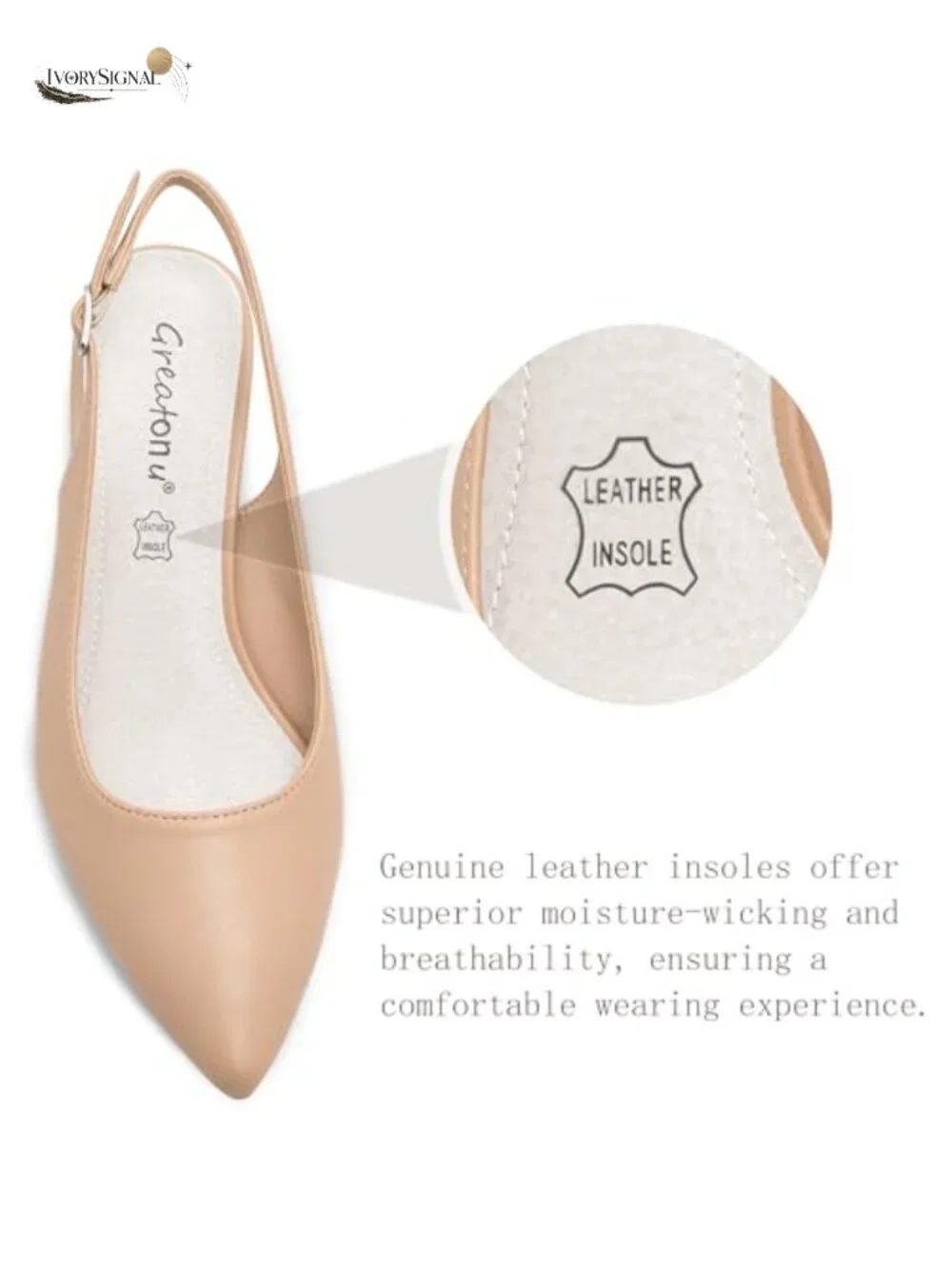 Women's Kitten Heels Pointed Toe Slingback Dress Pumps with Buckle